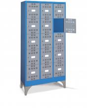 FAM103507 - PERFOM típusú értéktároló szekrény tartozékokkal - DIM. MM W=900 D=500 H=1950 - Szín: kék + szürke RAL5012+RAL7000