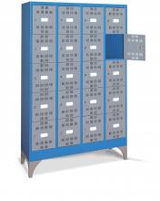 FAM104507 - PERFOM típusú értéktároló szekrény tartozékokkal - DIM. MM W=1195 D=500 H=1950 - Szín: kék + szürke RAL5012+RAL7000