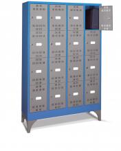 FAM114417 - PERFOM típusú értéktároló szekrény tartozékokkal - DIM. MM W=1195 D=500 H=1950 - Szín: kék + szürke RAL5012+RAL7000