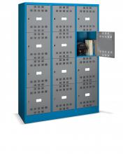 FAM123401 - PERFOM típusú értéktároló szekrény tartozékokkal - DIM. MM W=1195 D=500 H=1750 - Szín: kék + szürke RAL5012+RAL7000